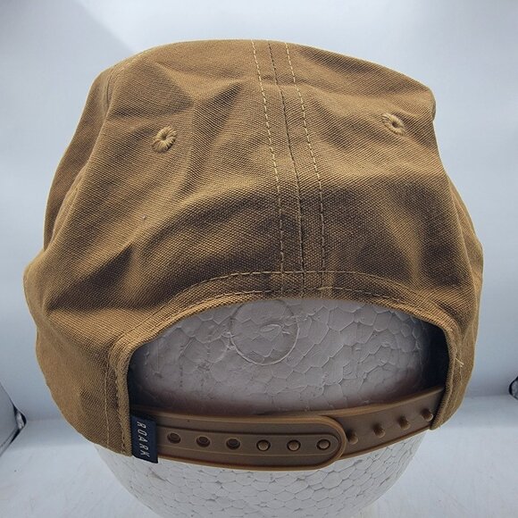 Roark Mens Brown Messenger 5 Panel Snapback Hat Outdoors Casual Camping Summer - Picture 3 of 9